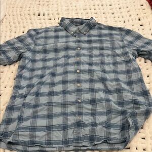 L.L. Bean Men's Casual Blue Checkered Shirt